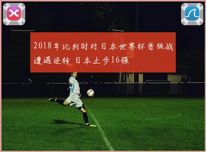 2018年比利时对日本世界杯晋级战遭遇逆转 日本止步16强